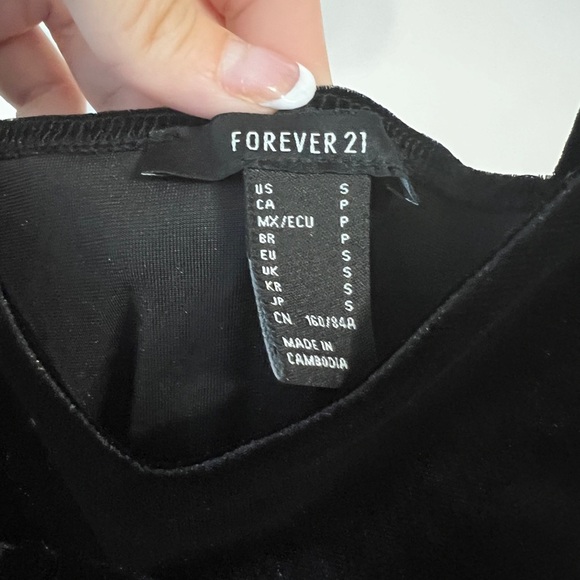 FINAL PRICE NWT Forever 21 Velvet Like Dress - Picture 3 of 5